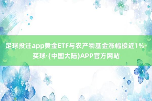 足球投注app黄金ETF与农产物基金涨幅接近1%-买球·(中国大陆)APP官方网站