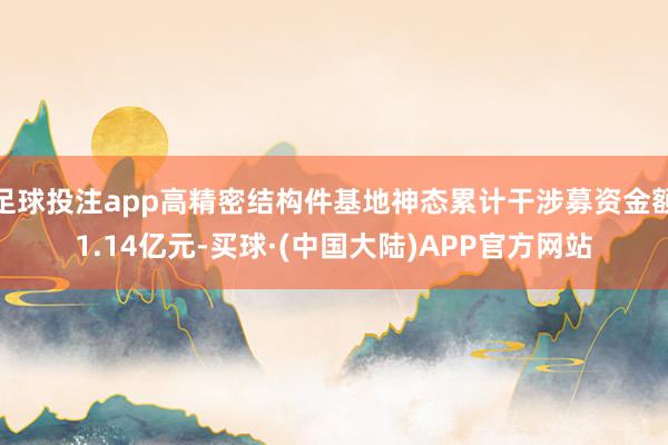 足球投注app高精密结构件基地神态累计干涉募资金额1.14亿元-买球·(中国大陆)APP官方网站