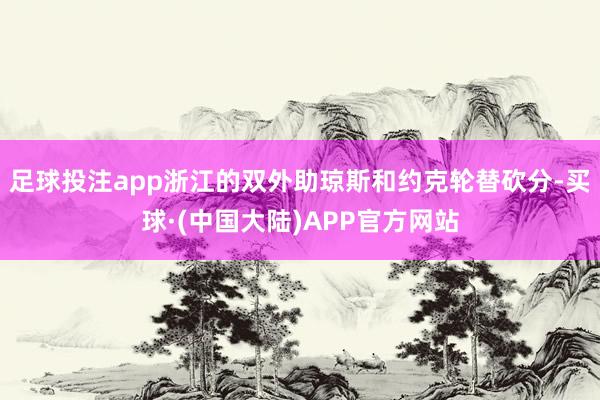 足球投注app浙江的双外助琼斯和约克轮替砍分-买球·(中国大陆)APP官方网站